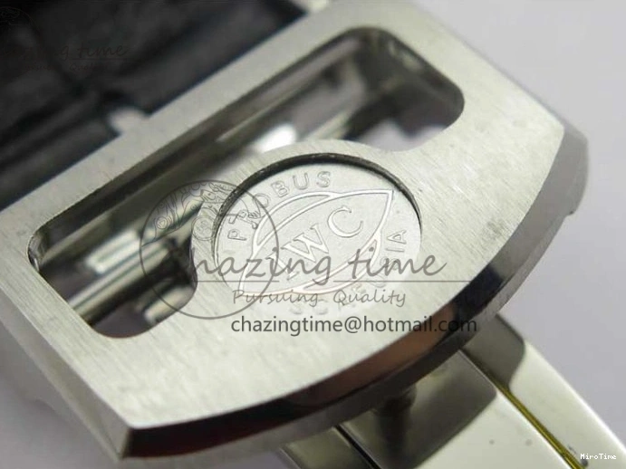 MIROTIME 0128 Portugieser Perpetual Calendar IW503406 V9F 1:1 Best Edition Silver Dial on Black Leather Strap A FastDry 7115